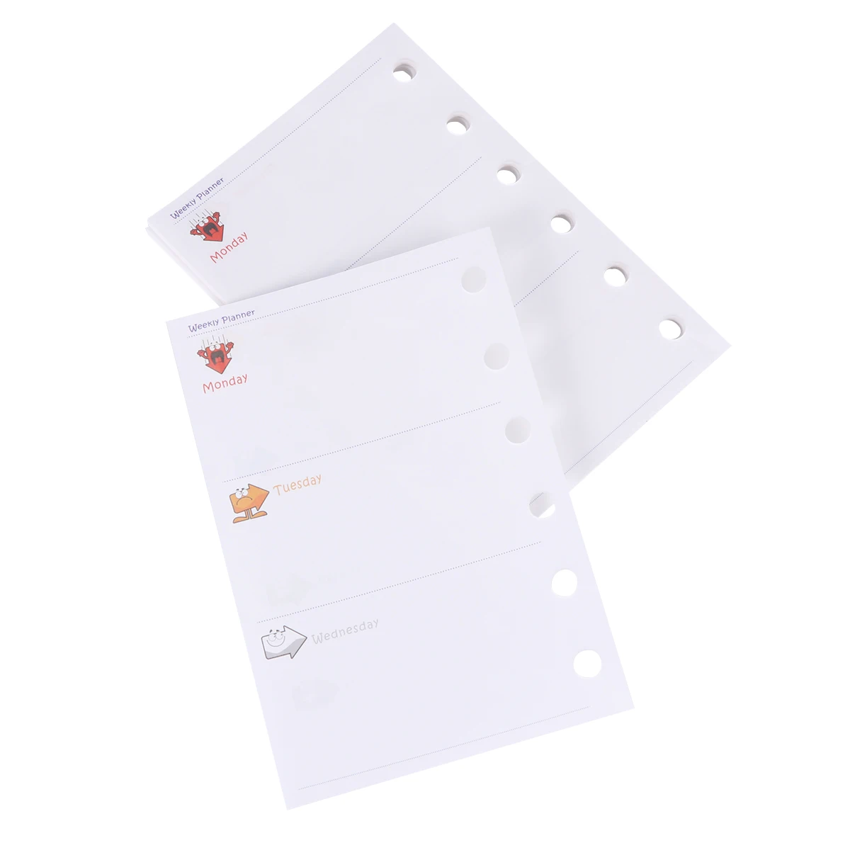 

3 Pcs Loose-leaf Paper Replacement Core Papers Smooth Surface Writing Drawing Notebook Filler Binder Hole
