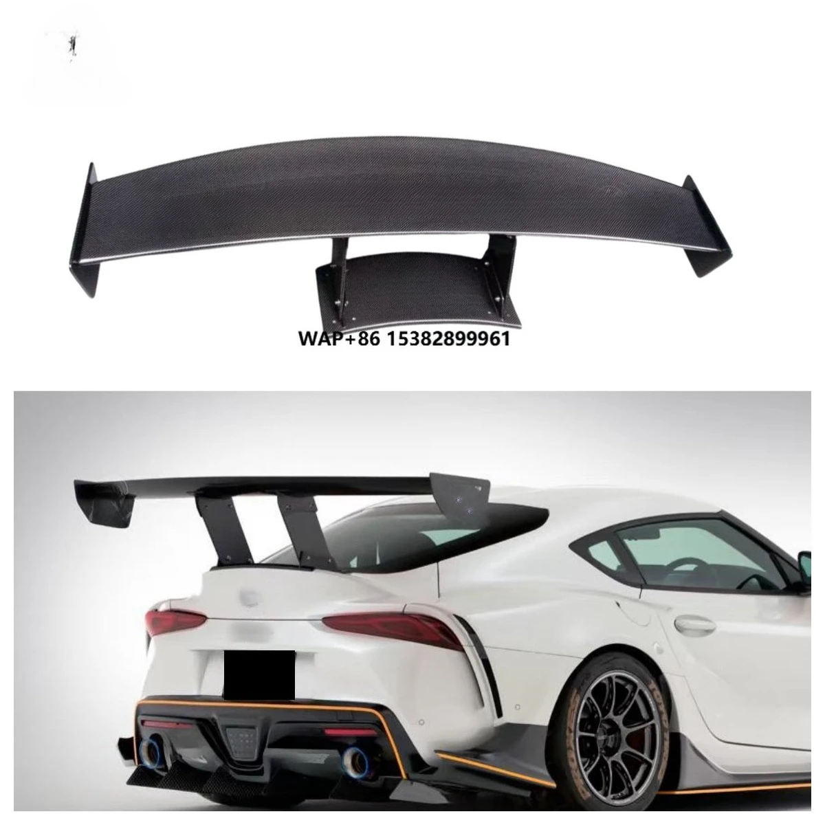 

Hot VS Style Carbon Fiber Rear Spoiler for Supra GR A90 A91 2019+ Large Wing Trunk Spoiler