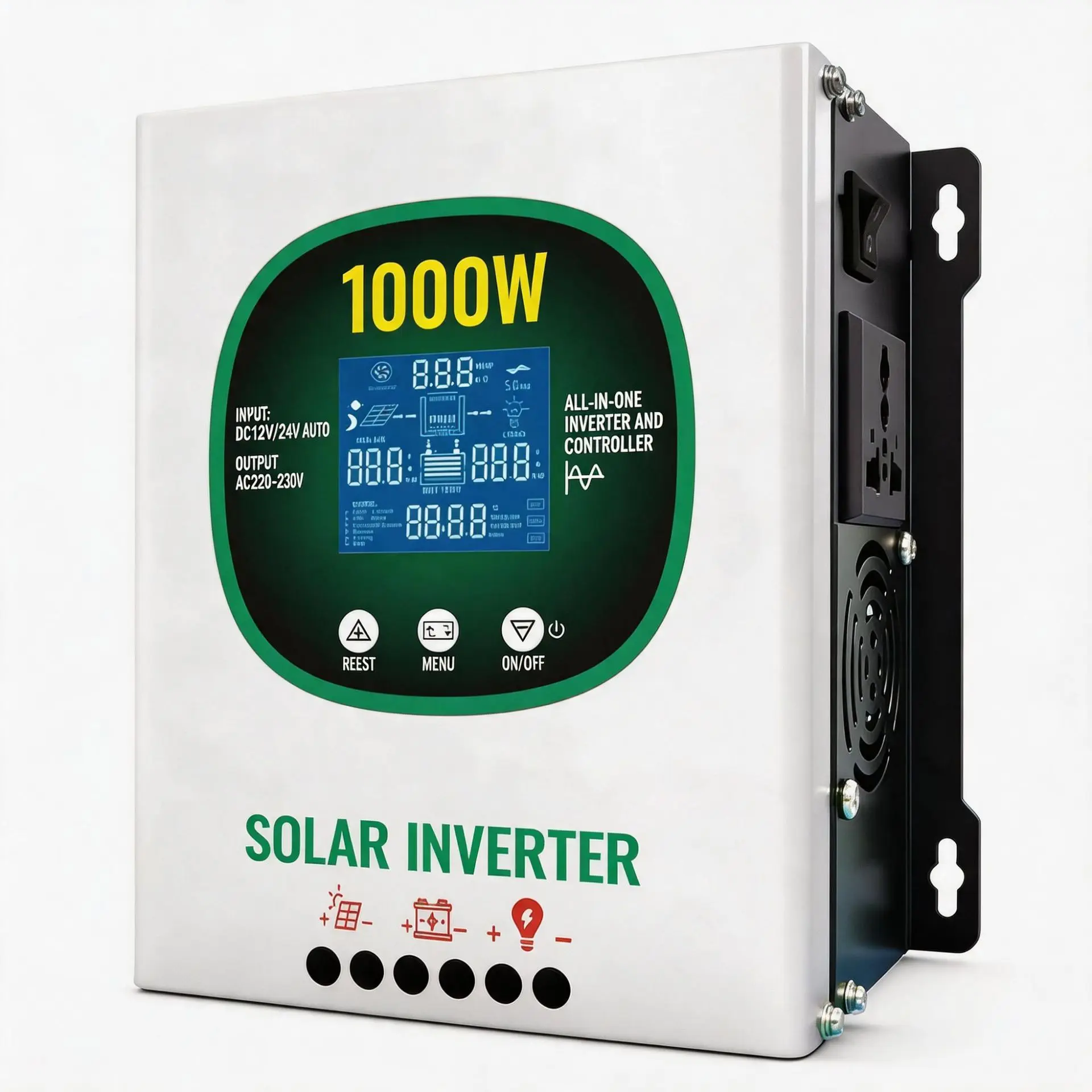 3000W solar inverse control all-in-one machine 12V/24V lead-acid lithium battery universal, photovoltaic charging inverter