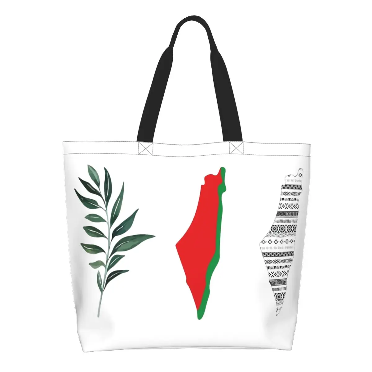 

This Is Not A Watermelon Large Capacity Shopping Bags Peace Love Freedom Accessories Casual Grocery Bag For Unisex