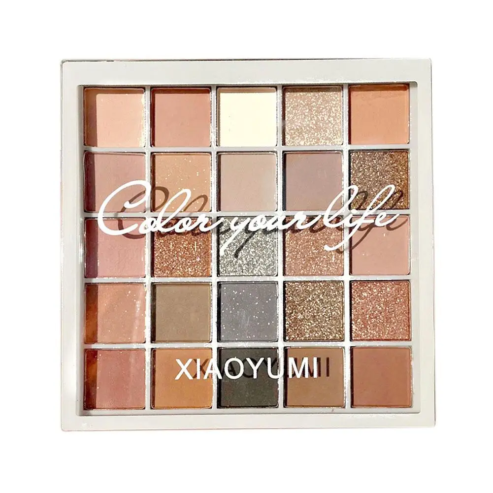 25 Farben Glitzer Perlmutt Lidschatten Palette matt Auge Korea Palette Augen Kosmetik Schatten eingerichtet dauerhaft machen Make-up lang q2a6