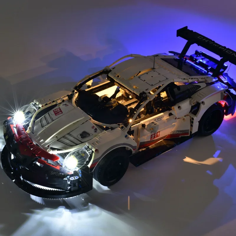 No Bricks Led Light Kit For Porsche 911 RSR 42096