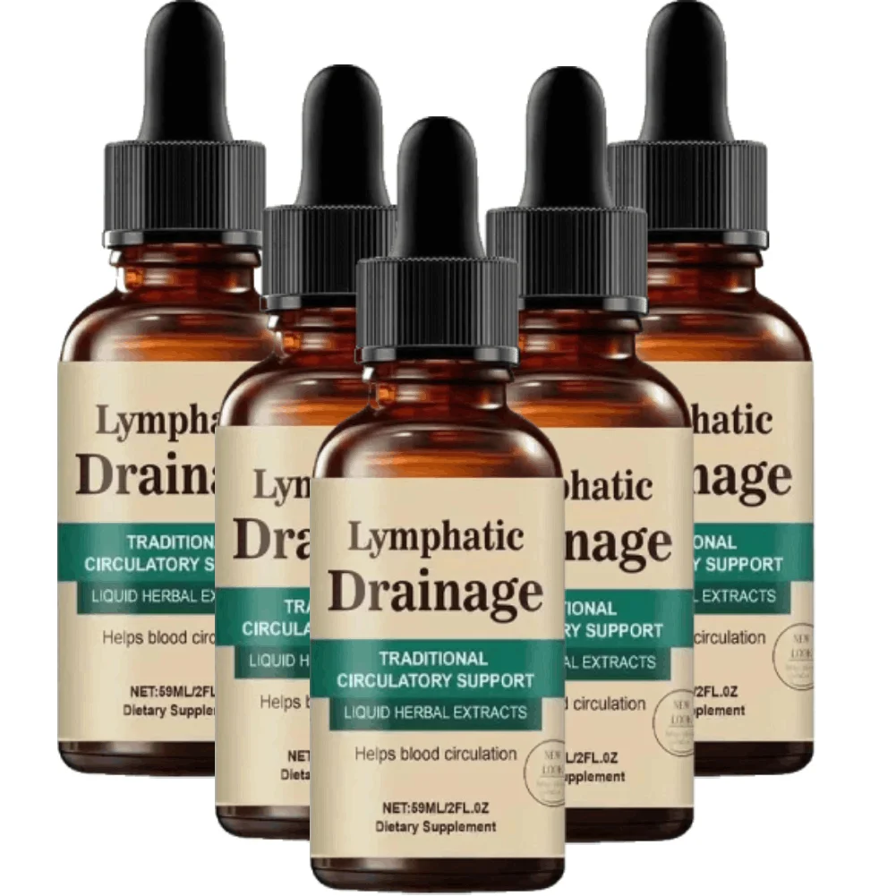 Natural Lymphatic Drainage Drops Rich in Various Herbal Essence Circulatory Support Relief Swelling Bloating Immunity Body Care