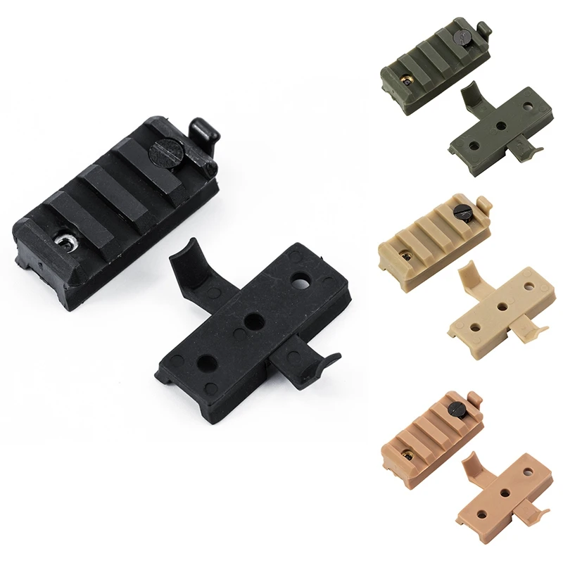 Nylon Lead Rail Helmet Flashlight Clip Rail Slider Universal Helmet 20Mm Accessories Flashlight Clip 1 Pair