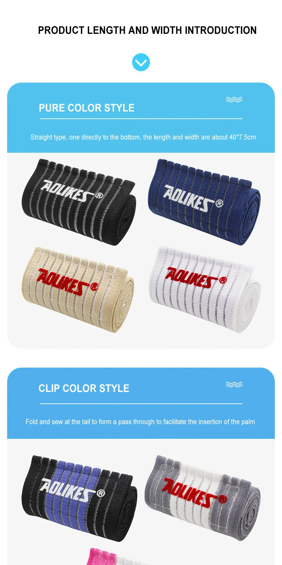 AOLIKES Professionelle Sport-Erdungsbandagen, elastische Knöchelstütze, Polster, Schutz, Knöchelbandage, Schutz für Fitnessstudio – Detail 5