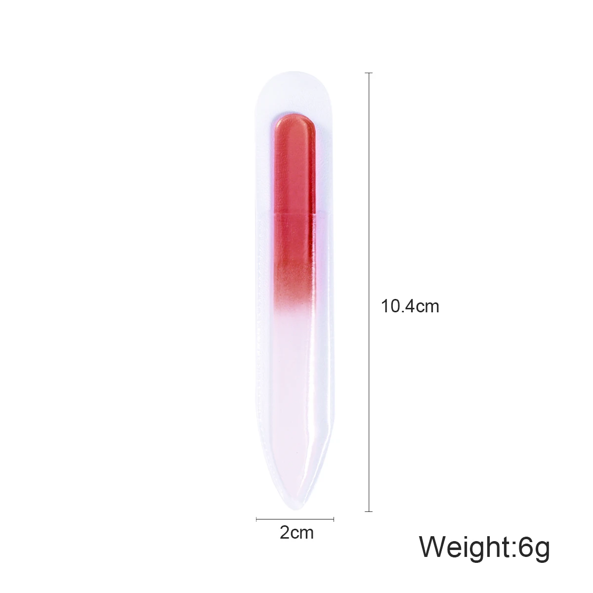 6 قطعة ملفات الأظافر المهنية الكريستال والزجاج مبرد أظافر كتلة 9 سنتيمتر مسمار الرملي الملفات المحمولة مانيكير أداة الملحقات