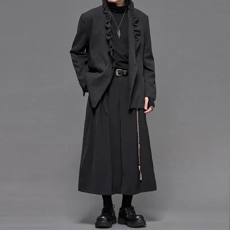 British Japanese Retro Autumn and Winter 2024 French Art Student Casual Suit Men's and Women's Coats