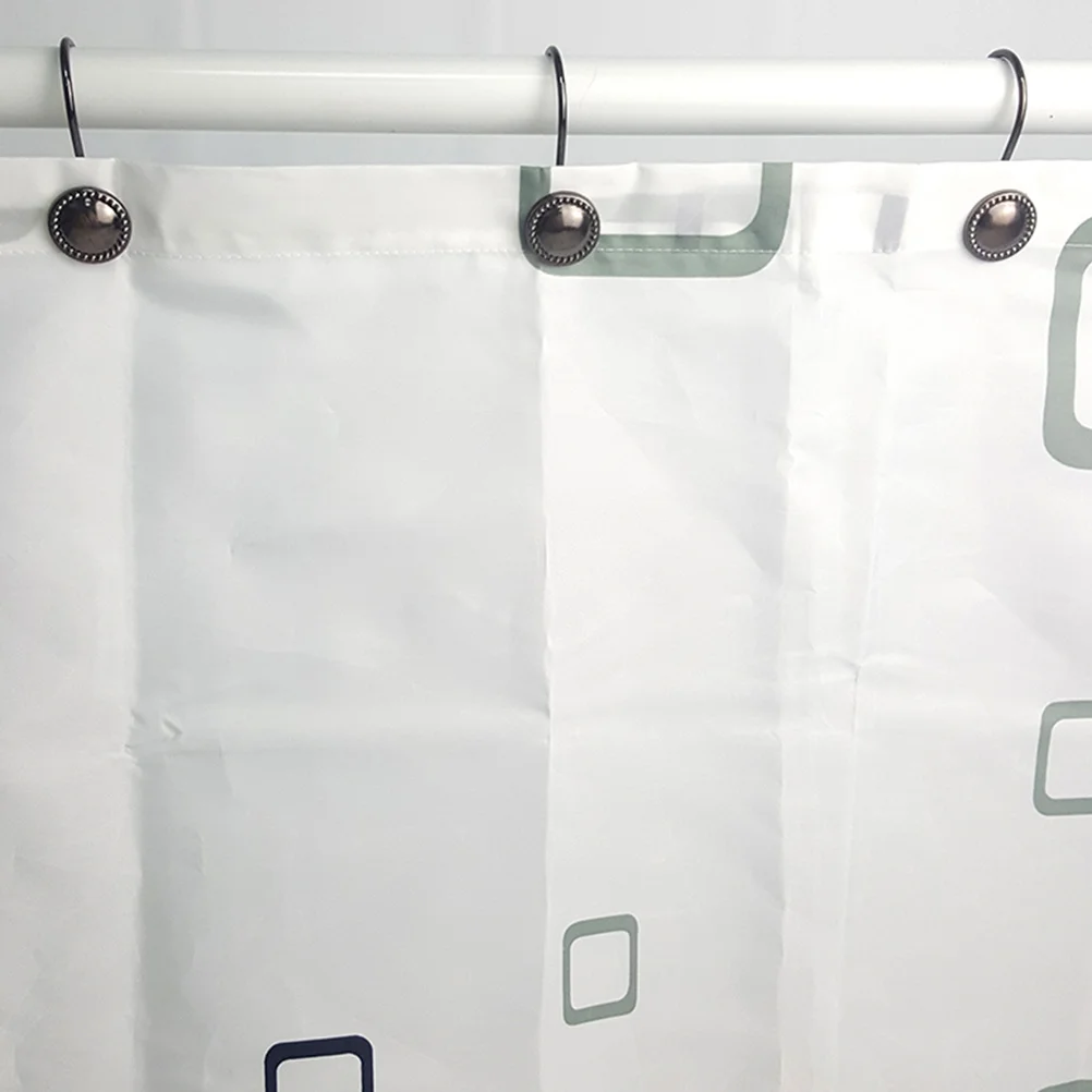 

12pcs Vintage Hook Curtain Rings Round Flower Pattern Smooth Glide For Bathroom Shower Home Decoration Iron Hooks