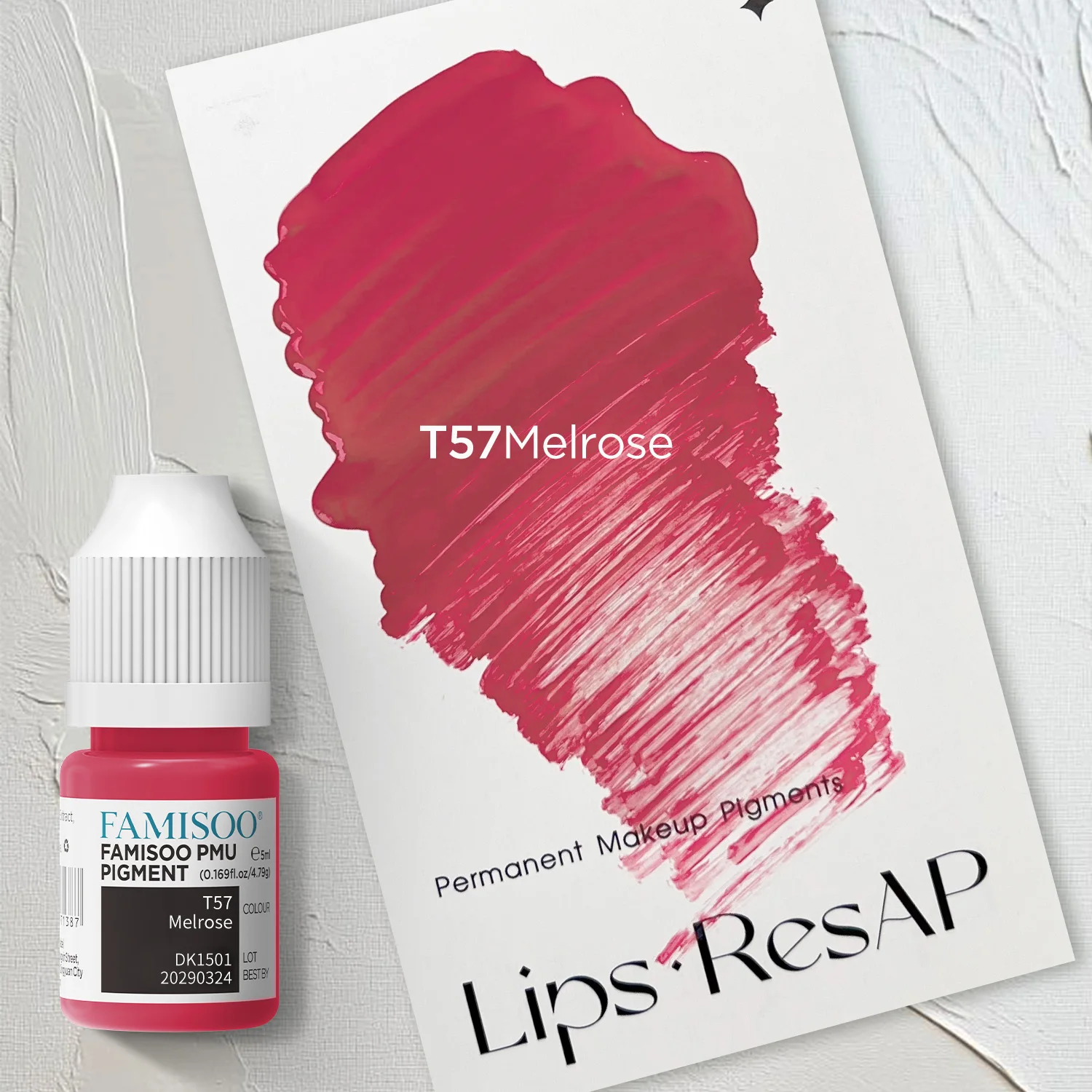 FAMISOO 4PCS Lip Tattoo Inks 5ml Permanent Makeup Pigment Vegan Lips Microblading Pigment Body Art Ink For Semi Permanent Makeup