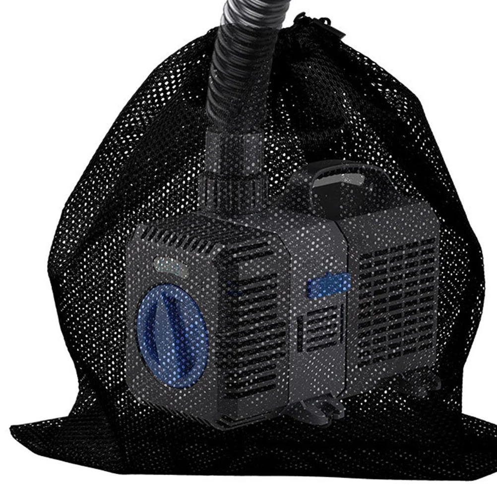 

Pump Filter Bag Mesh Drawstring For Water Pump Aquarium Fish Tank Filtration Reusable Storage Holder Garden Pond Fountain Tool