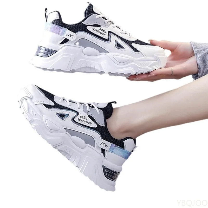 Sepatu Sneakers Wanita Musim Semi Gugur Terbaru, Modis, Serbaguna, Berbahan Mesh Bernapas, Kasual, Nyaman, Sepatu Olahraga, Sepatu Lari Sederhana