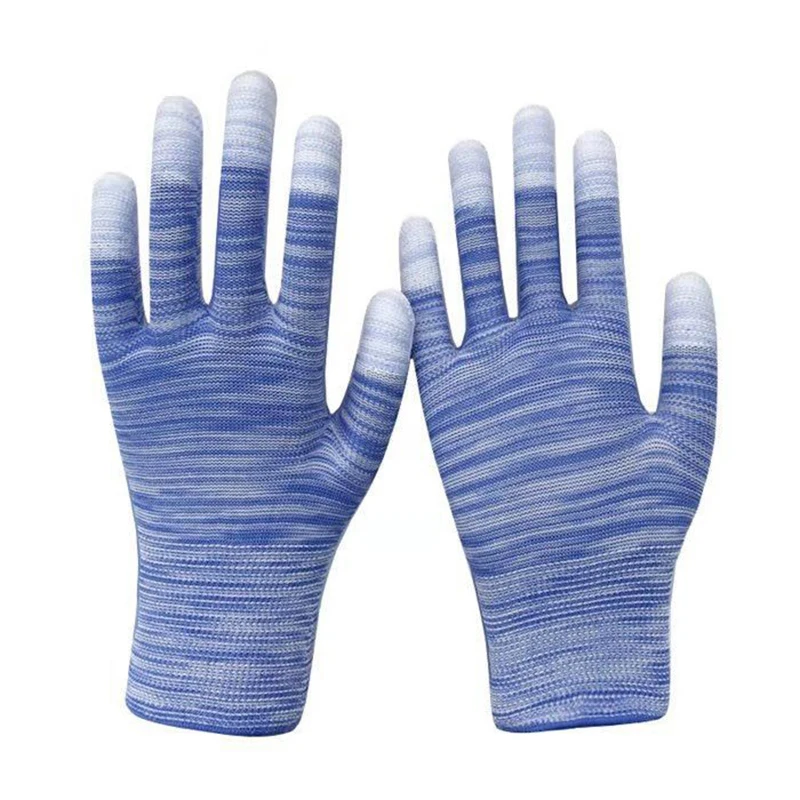Перчатки для сада разных цветов, защитные перчатки из искусственной кожи с внутренним покрытием, нейлоновые, для работы на открытом воздухе, 6 пар