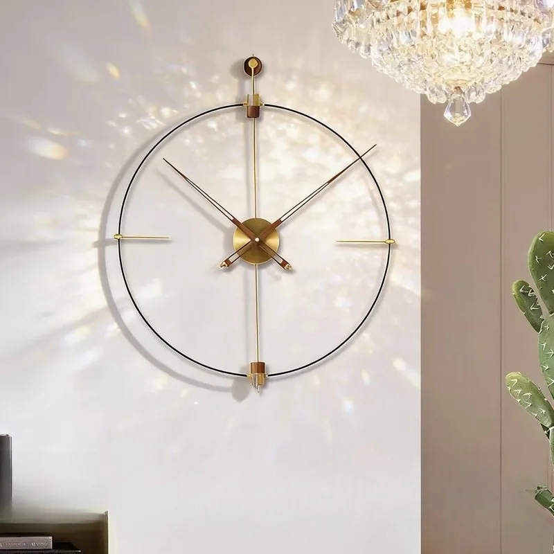 Modern Wall Clock Luxury Wall Watch Aesthetic Large Clocks Minimalist Elegant Decorative Living Room Watches Home Decoration
