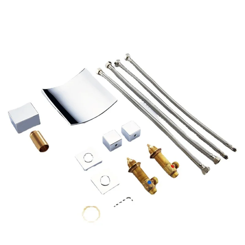 

luminous, three-hole, bathroom cabinet, split type, basin, faucet, hot and cold.