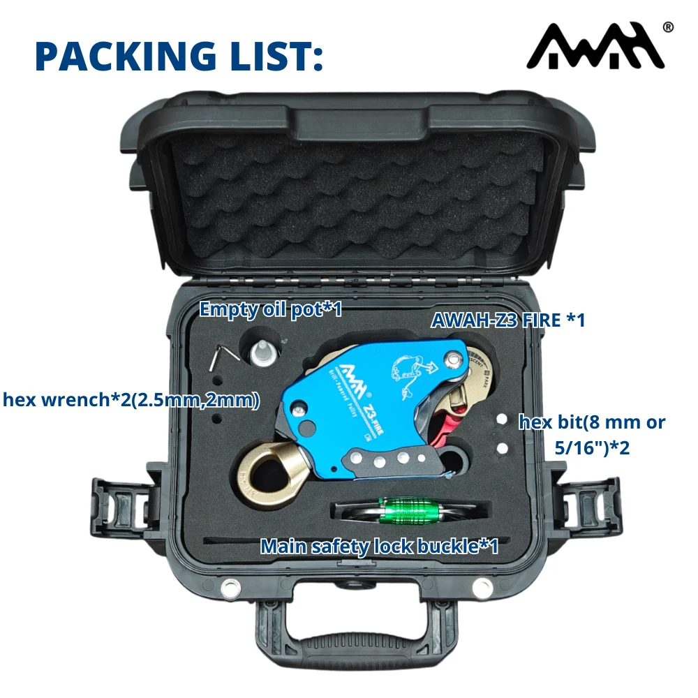 

Aerial work rope climbing equipment lift reducer, aerial device Awah Z3 fire installation regulator