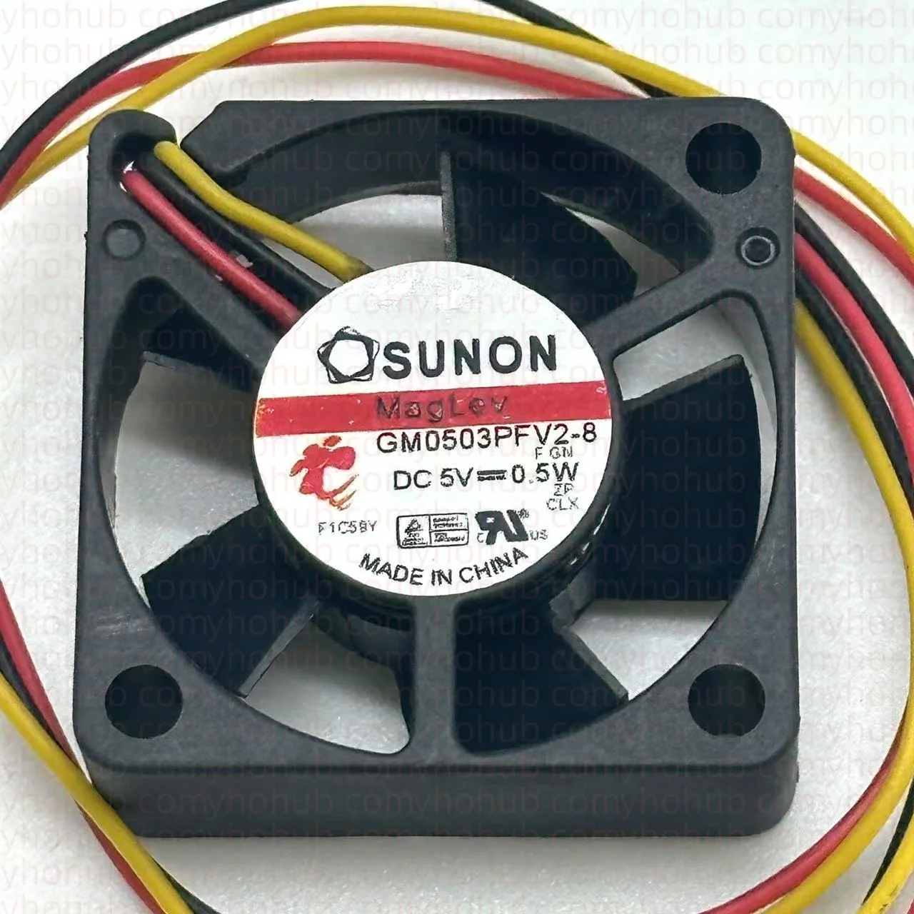 SUNON GM0503PFV2-8 F.GN DC 5V 0.5W 30x30x10mm 3-Wire Server Cooling Fan