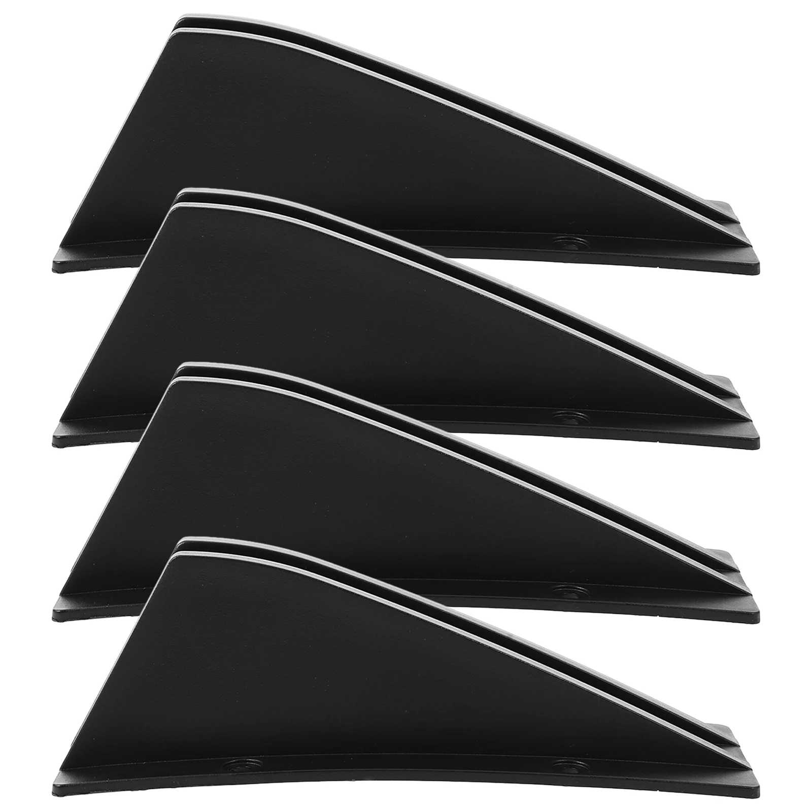 

4pcs Lower Bumper Rear Bumper Diffuser Universal Rear Diffuser Pp Material Wind Resistance Reduction Scratch Protection Car Tail