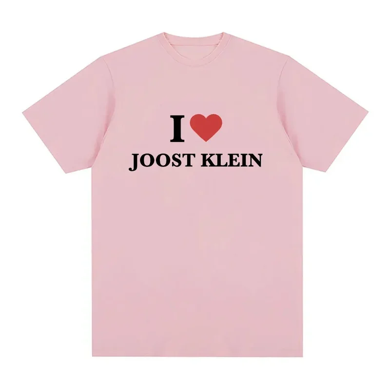 I love Joost Klein T shirt men women fashion hip hop Harajuku T-shirts 100% cotton o neck loose short sleeve t shirts streetwear