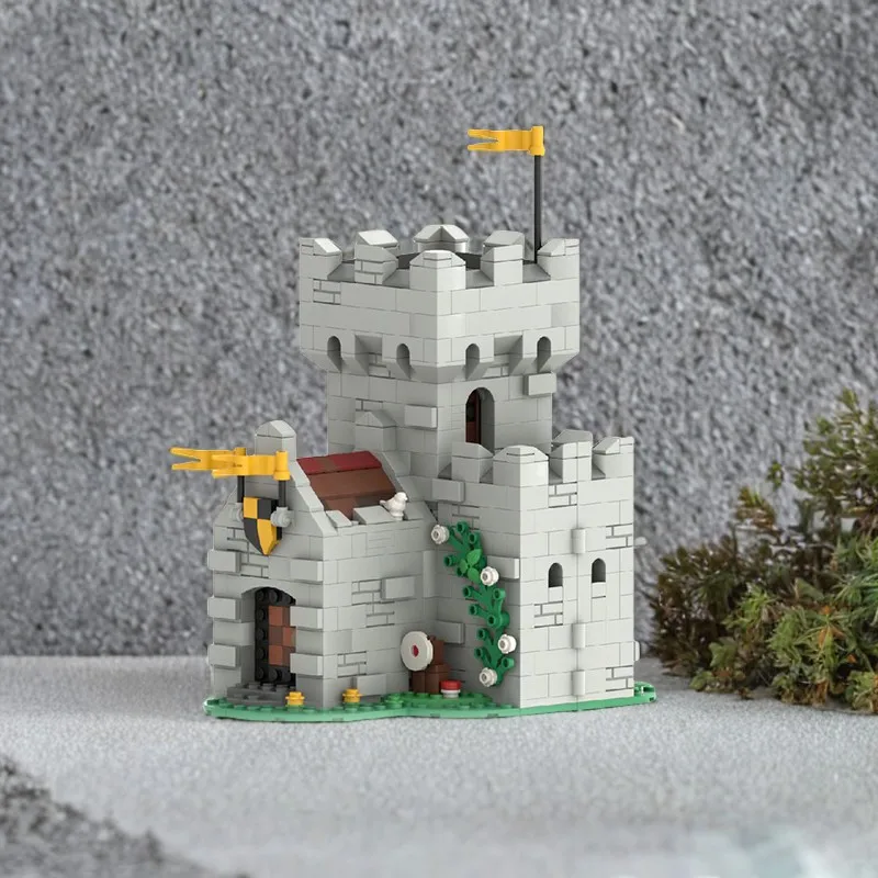 

931-Piece Medieval Tower Keep Custom MOC, Modular Design, Fits City Layouts, Creative Home Style building blocks