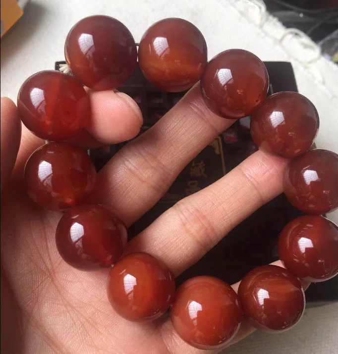 Natural red agate bracelet bangle for women men jadeite jade bracelet jade jewelry 20mm