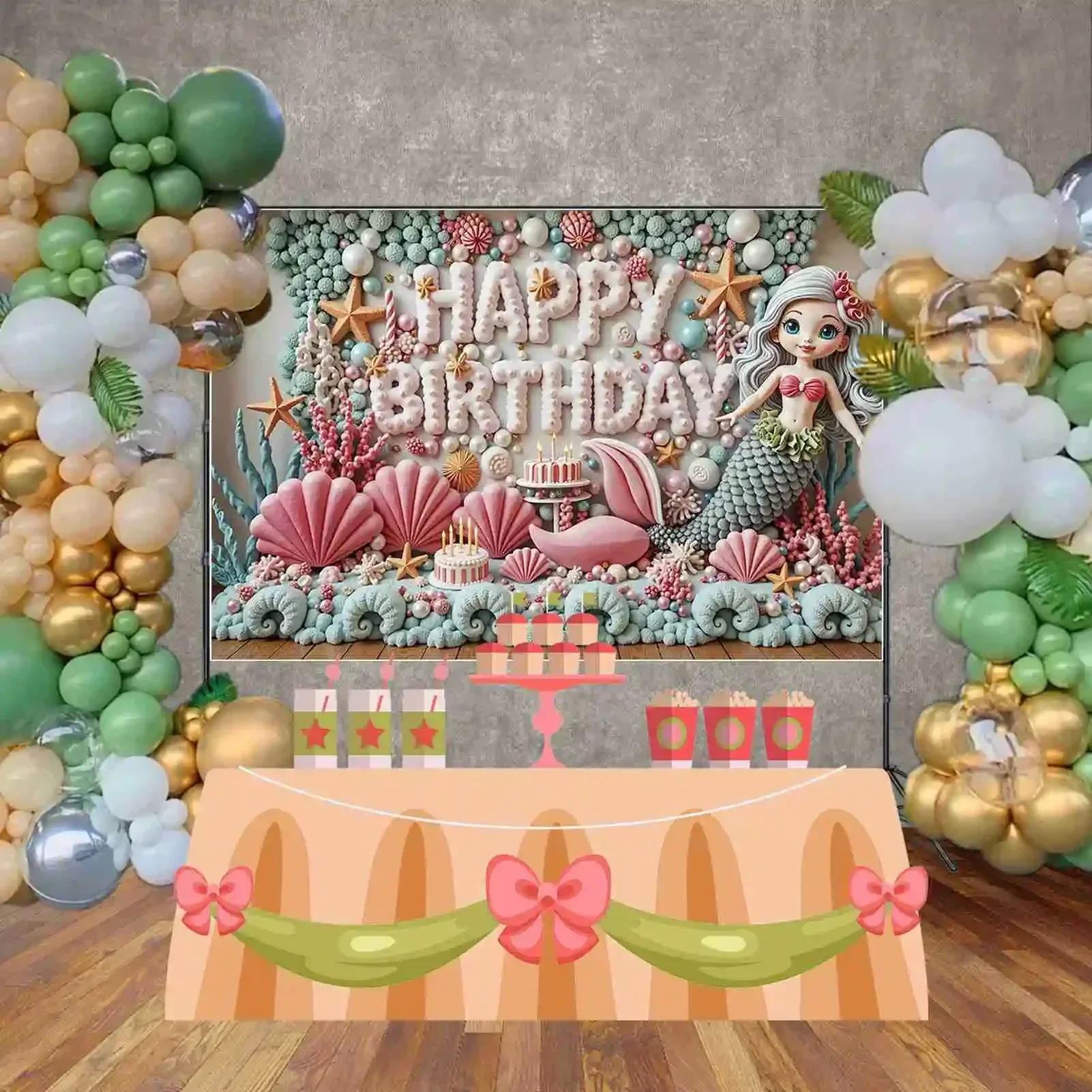 Moon.qg-夢のユニコーンの写真の背景、虹の背景、花の写真撮影、女の子の誕生日パーティー、ベビーシャワー、スタジオフォトゾーン