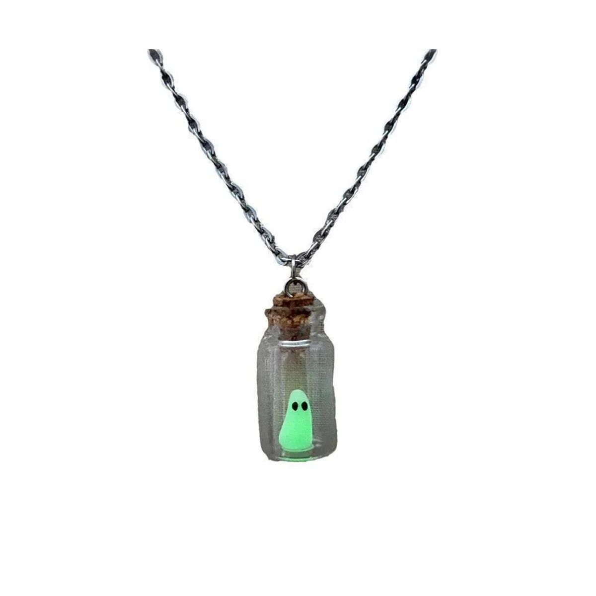 Glow in the Dark Adopt A Ghost Necklace - Cute Halloween Jewellery. Pet Ghost