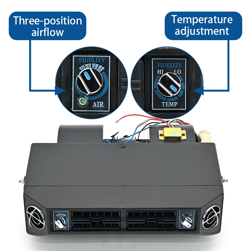 Universal 24V Car Air Conditioner ABS Materials 12V Heating And Cooling Evaporator Unit For Trucks Tractors Vans Motorhomes