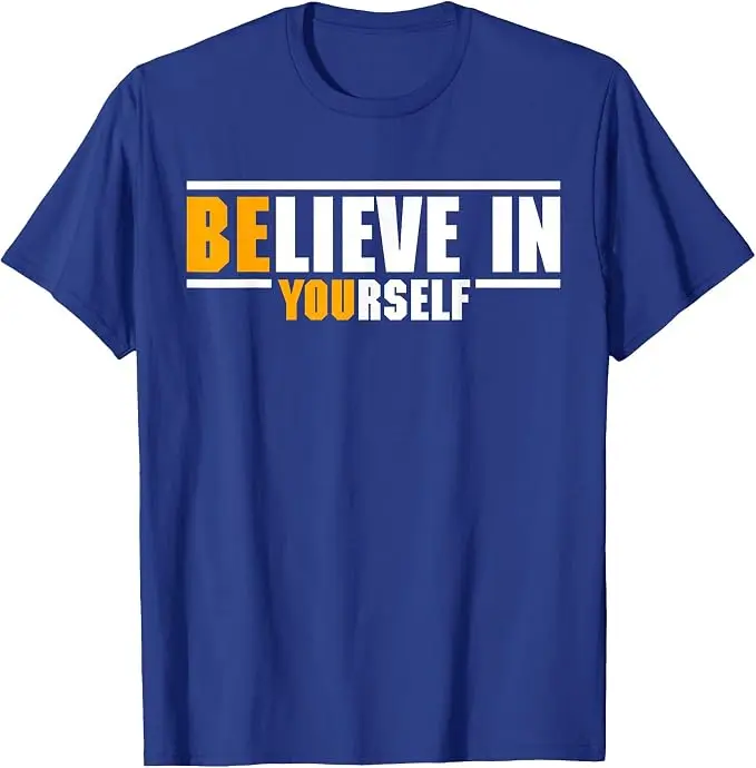 Glaube an dich selbst, motivierende Inspiration, positives Zitat, T-Shirt, Y2k Be You Saying Tee, Buchstaben-Print, Grafik, tolle Kleidung – Detail 16