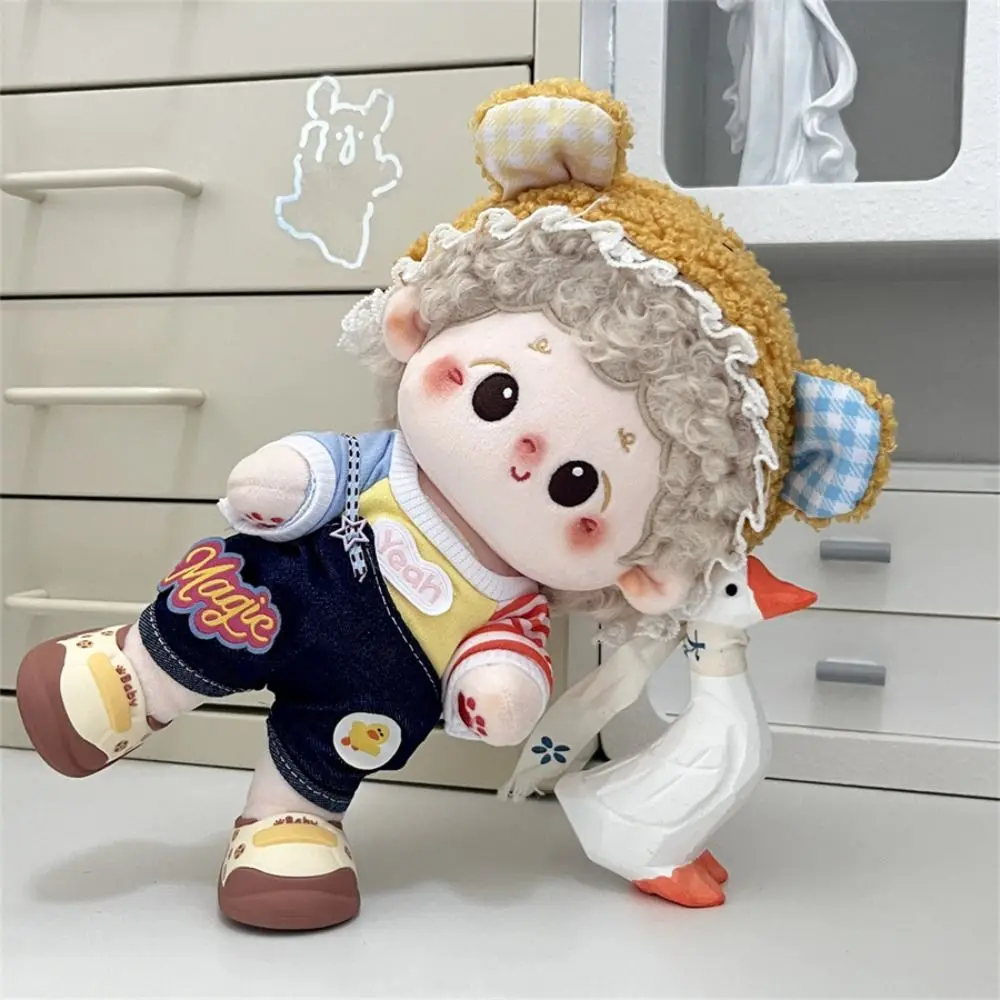 Ersatz Outfit 20CM Baumwolle Puppe Kleidung Prinzessin Kleid Süße Rock Gefüllte Puppe Plüsch Anzug Cartoon DIY Kleidung