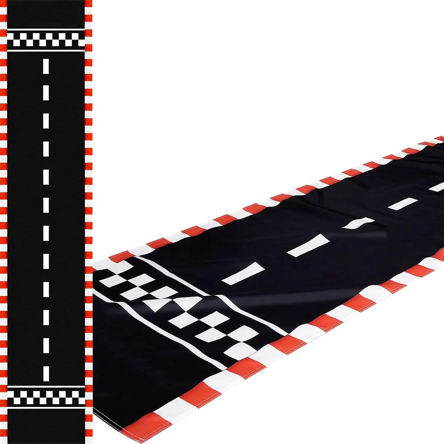 

10 Feet Race Car Party Supplies, Racetrack Floor Running Mat Race Car Table Cloths for Birthday Party Festivals Decorations