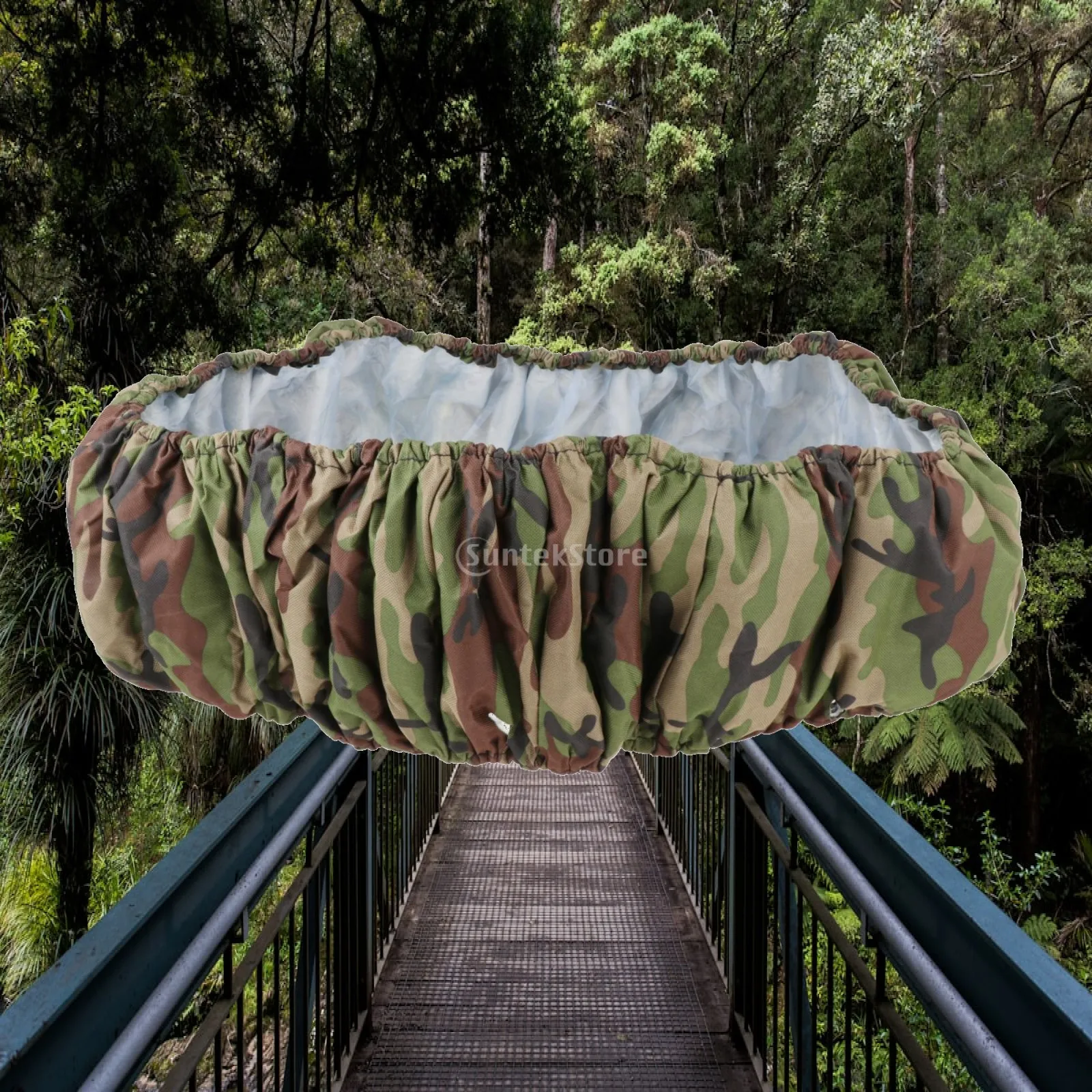Trampoline Spring Cover - ฝาครอบสปริงแทรมโพลีนอเนกประสงค์ ผ้าอ็อกซ์ฟอร์ด แผ่นรองนิรภัย ป้องกันขอบ สำหรับป้องกันแทรมโพลีนกลางแจ้ง 360