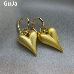 Fashion Jewelry Vintage Temperament Metal Dangle Heart Earrings For Women Wedding Gifts Fine Ear Accessories Hot Selling