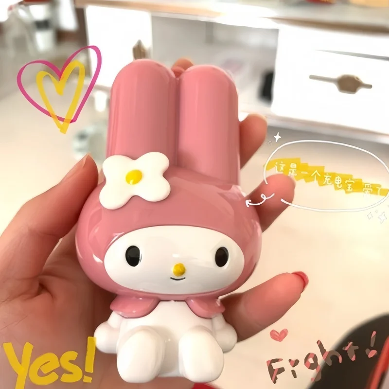 

New Sanrio My Melody Modeling Charging Treasure Cute Mini Charging Treasure Portable Explosion-Proof Cartoon Mobile Power