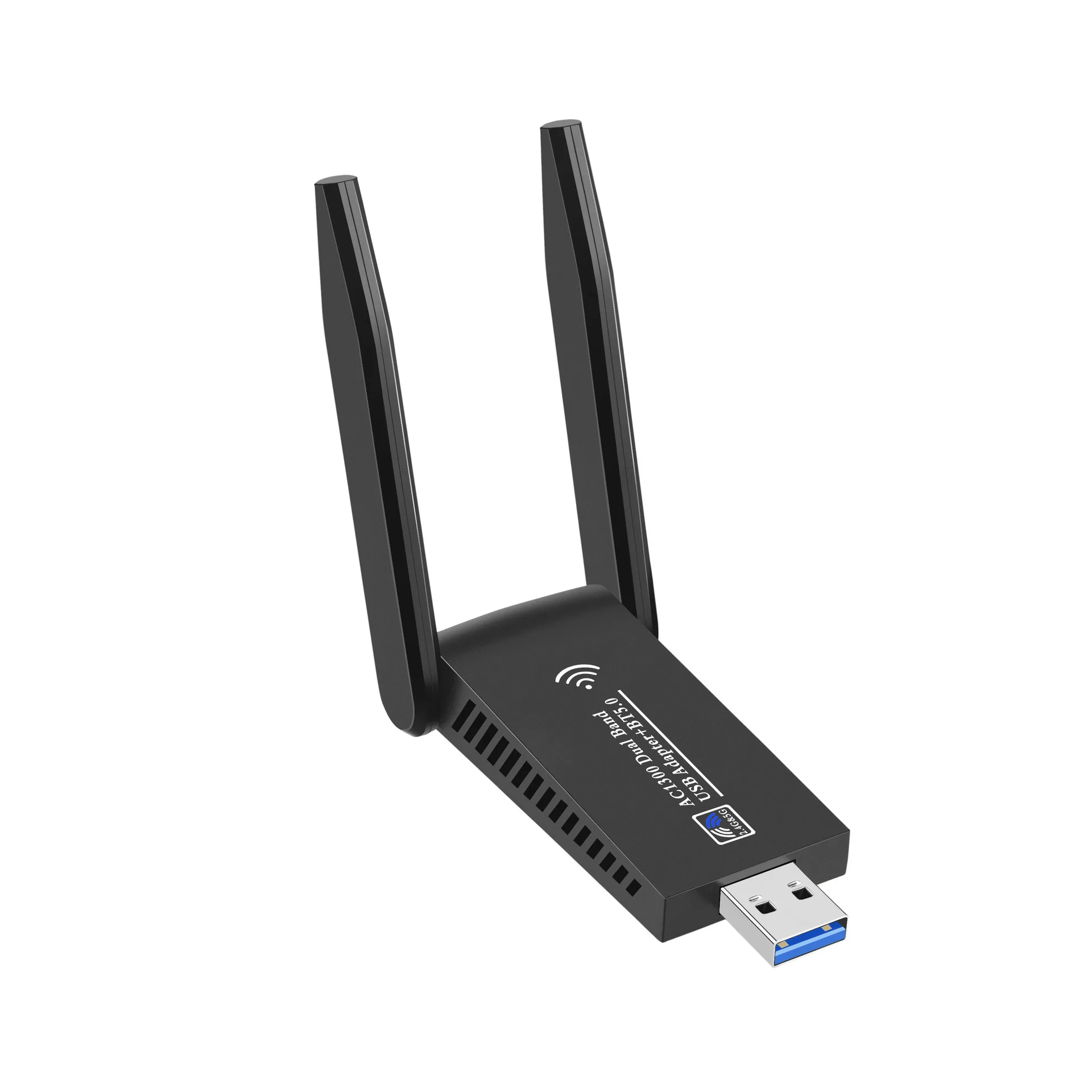 1300M Dual-Band USB Wireless Network Card Desktop Laptop WiFi Bluetooth Wireless Network Card Two-In-One Driver-Free Receiver
