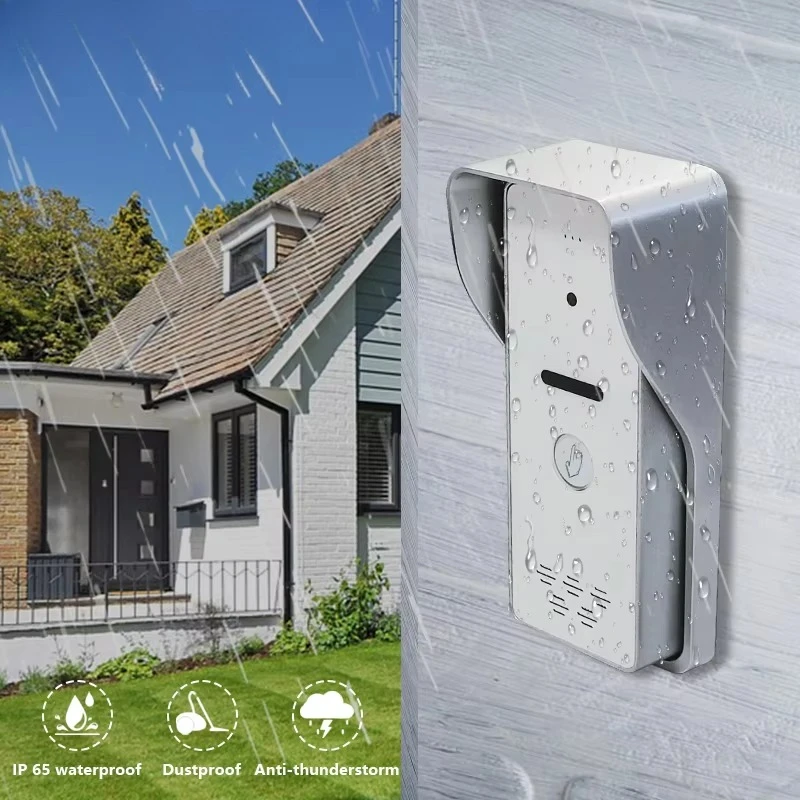 Smart Door Bell  Wifi Remock Unlock Door Touch Screen Video Doorbell Wireless Home  With Indoor