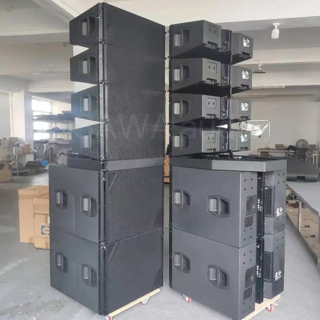 V12 dual 10 inch 3 ways line array speaker with neodymium driver sound system professional audio passive line array speakers