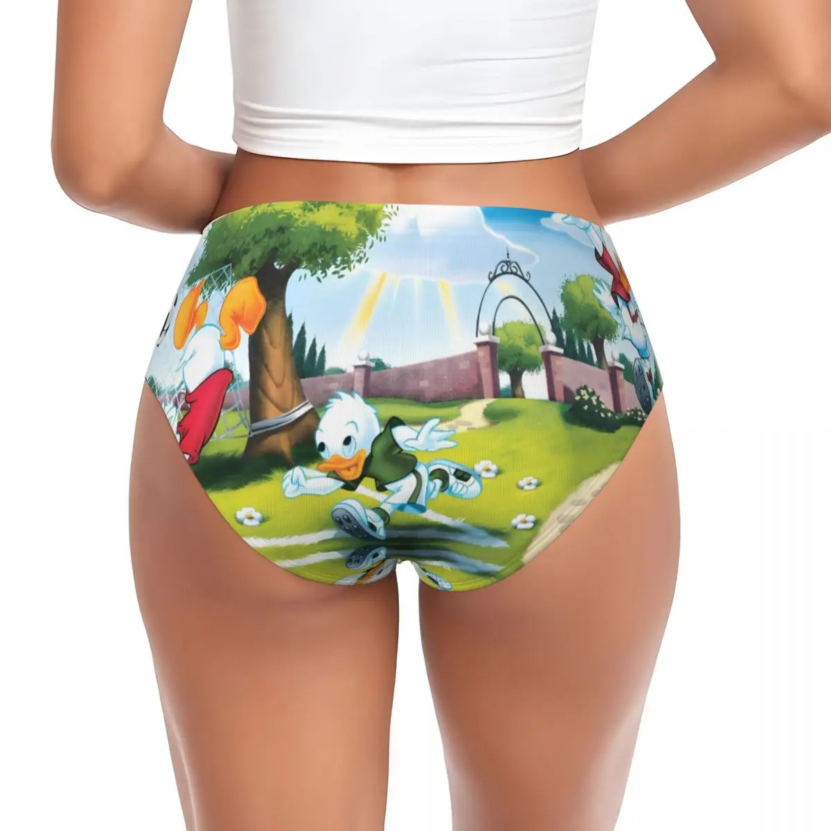مخصص دونالد داك كاريكاتير مانغا سراويل قصيرة النساء ملابس داخلية جيدة التهوية