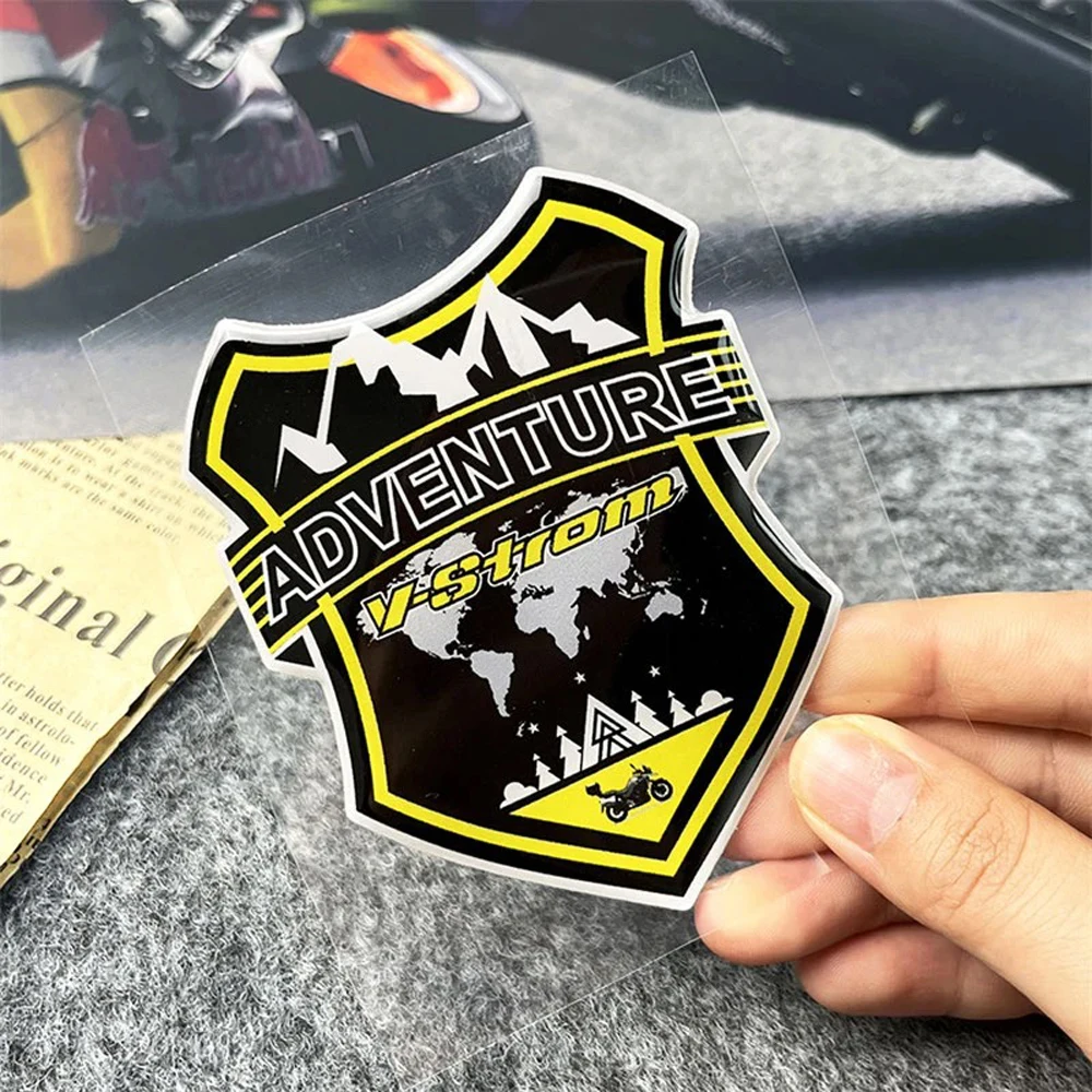 3D Gel Adventure Motorcycle Stickers Moto Body Windshield Shield Emblem Accessories Decal for ADV160 V-Strom GS Tenere 500X Nmax view 5