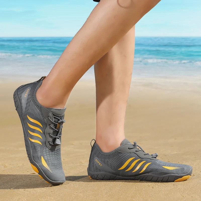 Summer Adults Men Women Water Shoes Unisex Beach Barefoot Aqua Shoes With Holes For Swimming And Outdoor Activities