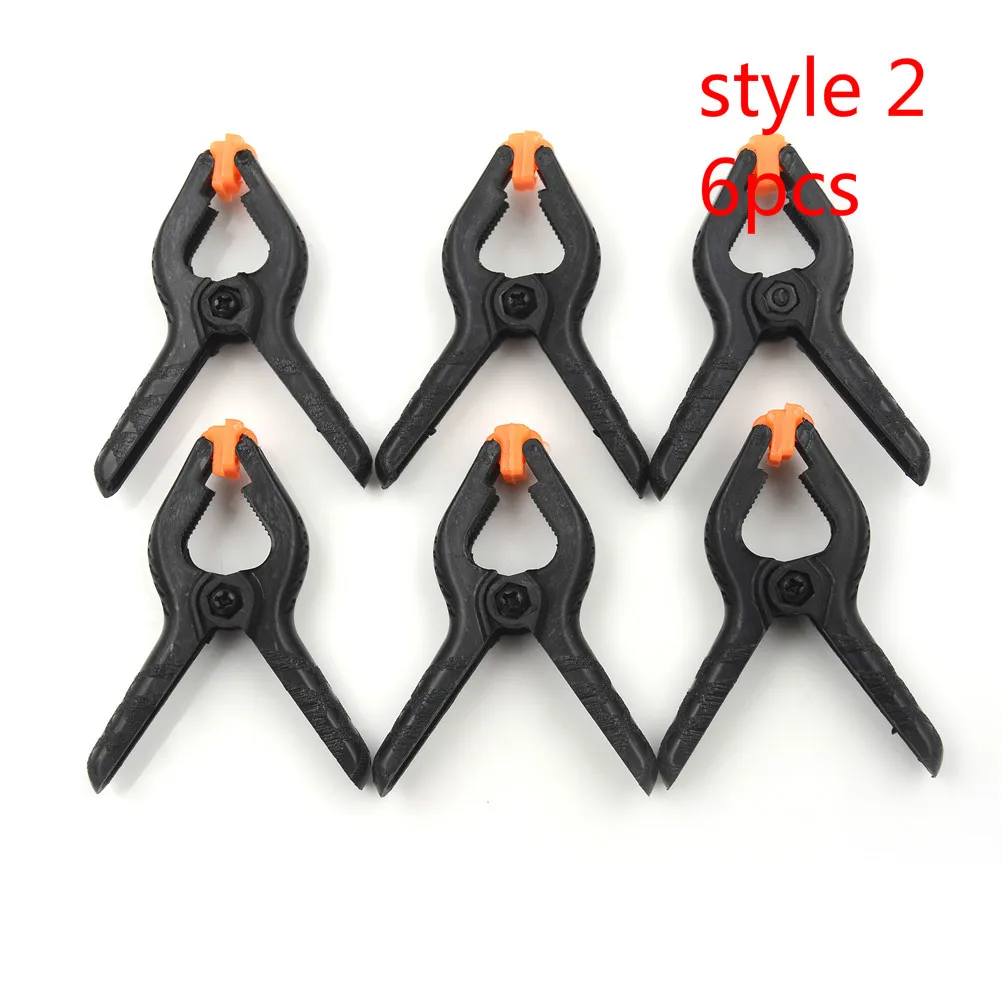 6Pcs/Pack Plastic Nylon Spring Clamp 65mm Phone Tablet LCD Digitizer Screen Fastening Clamp Non-slip Handle Repair Tool
