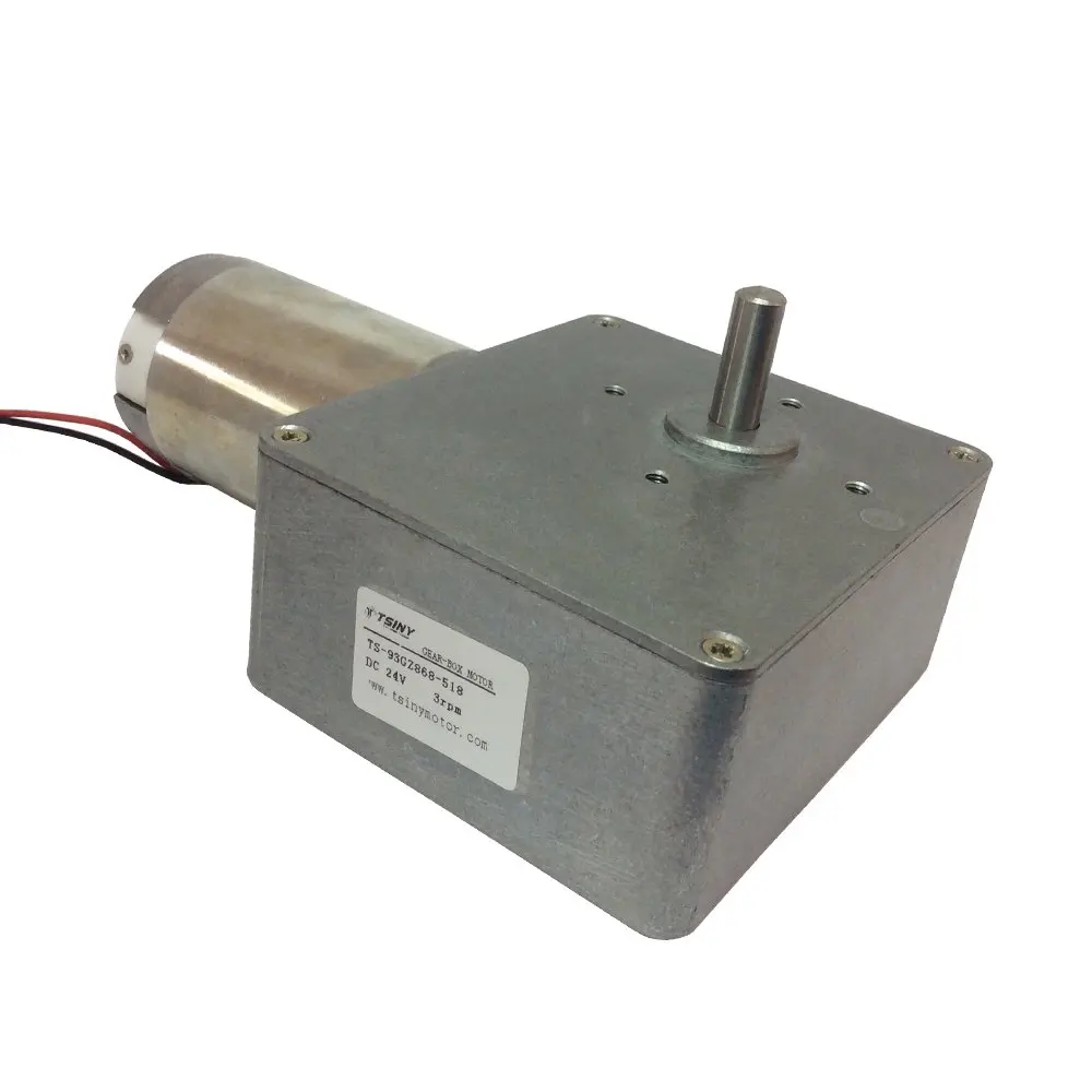 High-torque Right Angle Gear Motor with Gearbox Reducer 24v DC 3 RPM