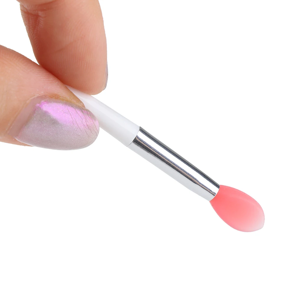 30 Pieces Creative Silicone Lip Brush with 1 Lip Film Brush Dust-proof Cover Applicator Cosmetic Lipstick Brush Set