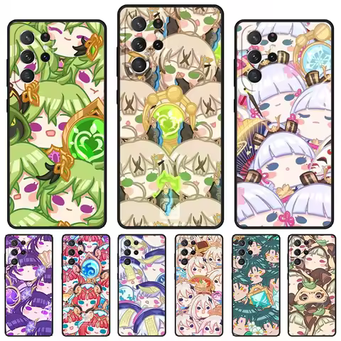 Genshin Impact Game phone case For Samsung Galaxy S24 S23 S22 Ultra Note 10 20 Plus S8 S9 S10 S20 S21 FE Cover