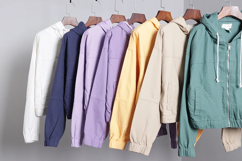 

С капюшоном Dstring Waist ort Length Sve Манжеты Подол Подтягивающая джинсовая куртка Верхняя одежда Длинный све Свободный топ Ретро Женский