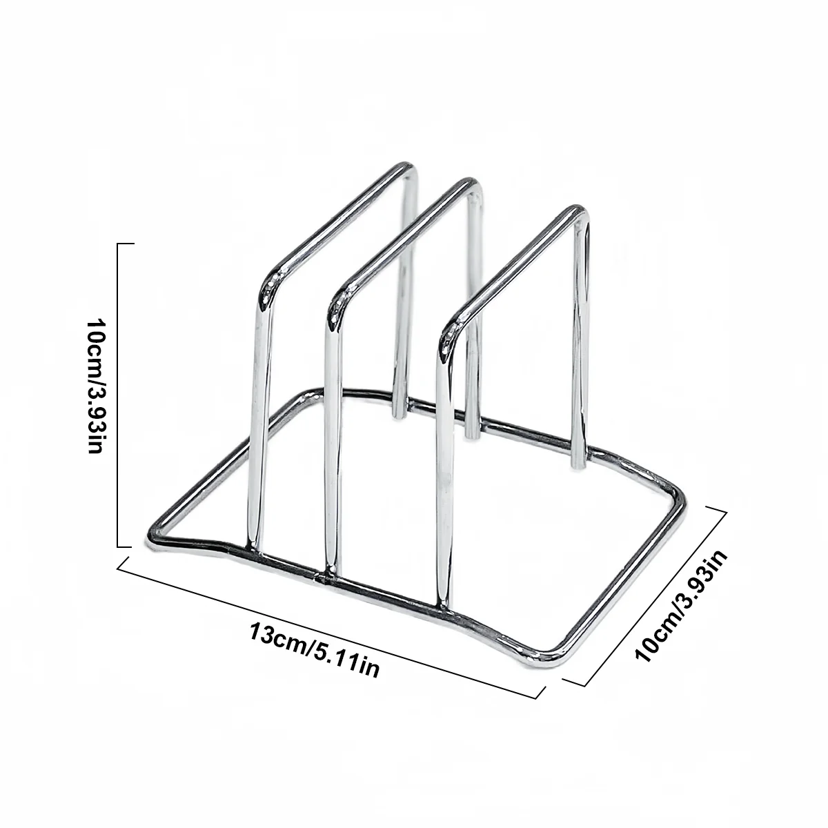 Cutting Board Holder Stand, 2-Slot Stainless Steel Divide Tray Organizer Rack, for Chopping Board, Pots Lid, Baking Sheet