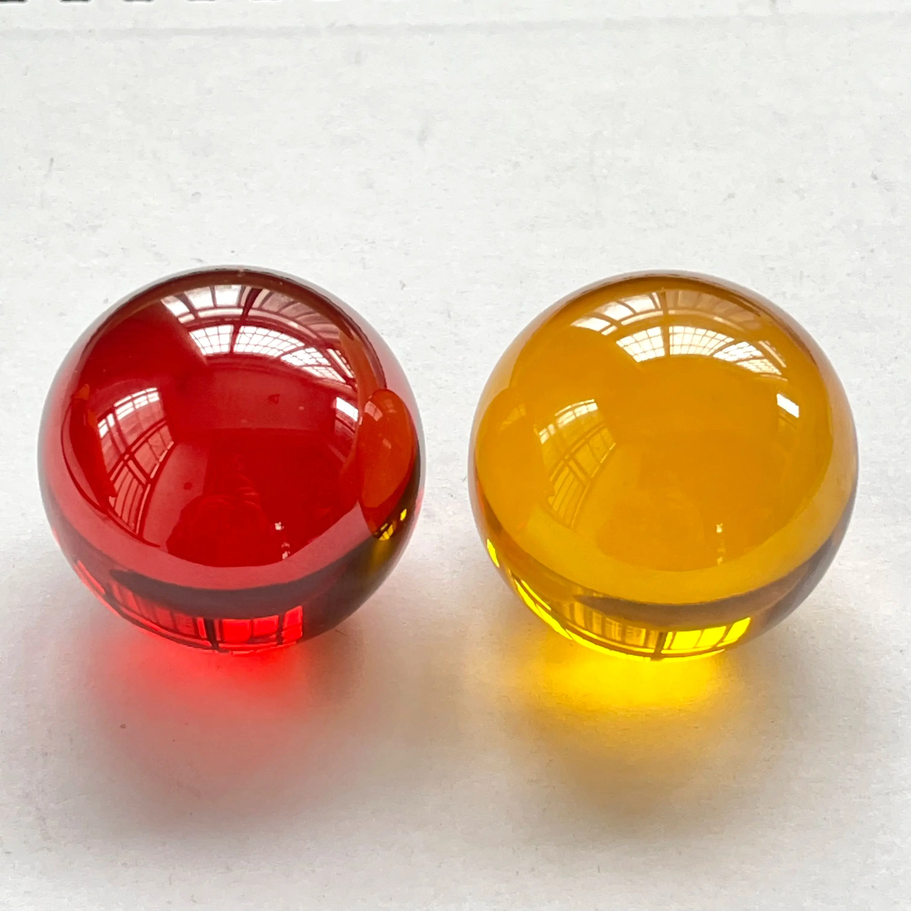 Dia 40mm Solid Color Synthetic Zircon Gemstone Transparent Decoration Fish Tank Balls DIY Game Art Pieces