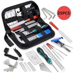 Miwayer 25/45/72 Guitar Repairing Tools Kit Setup Kit with Carry Bag Perfect Gift for Music Or String Instrument Enthusiast