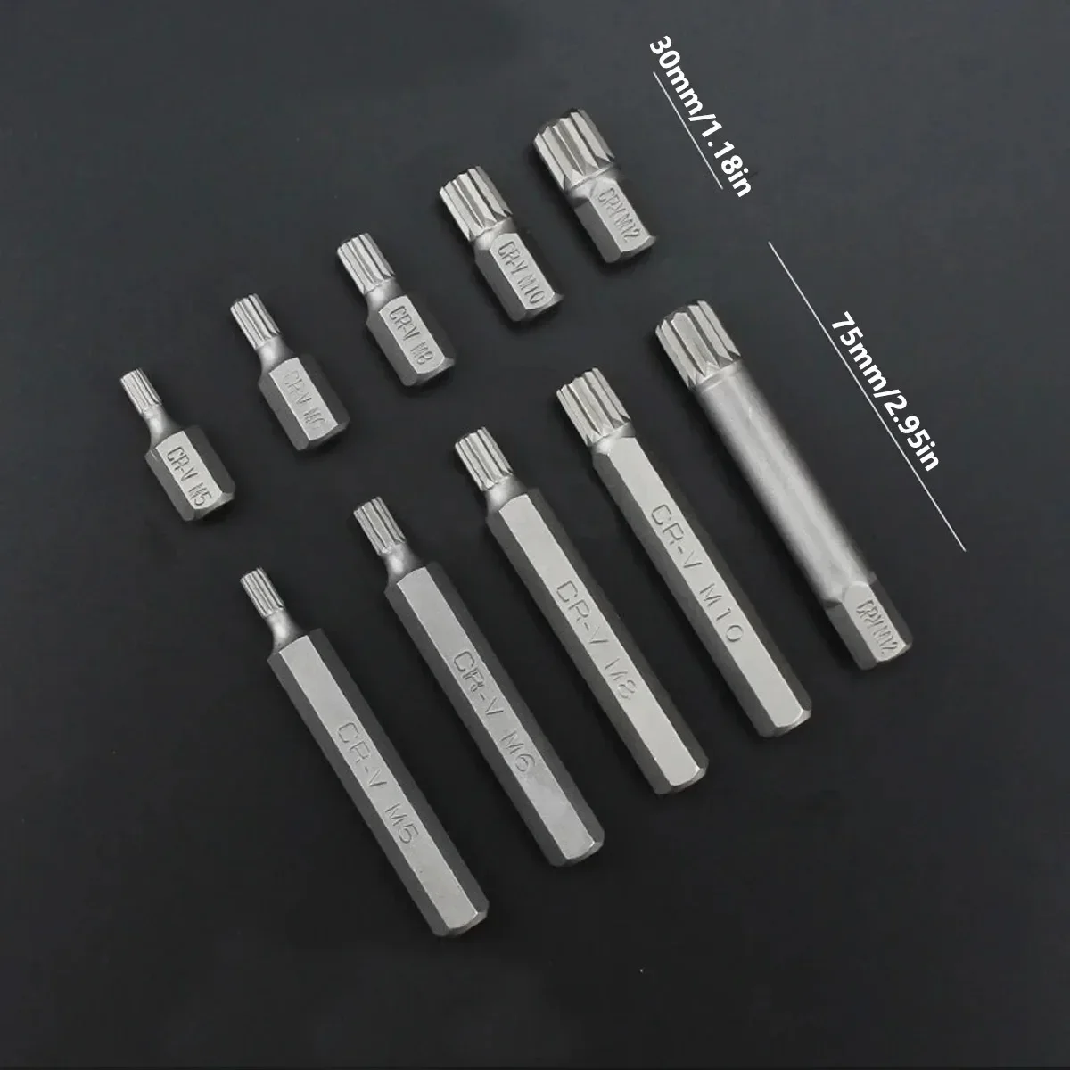 40 Pieces Torx Star Spline Hex Socket Bit Set Tool Kit Precision Screwdriver Bit Garage Tools Equipment For Car Auto Repair