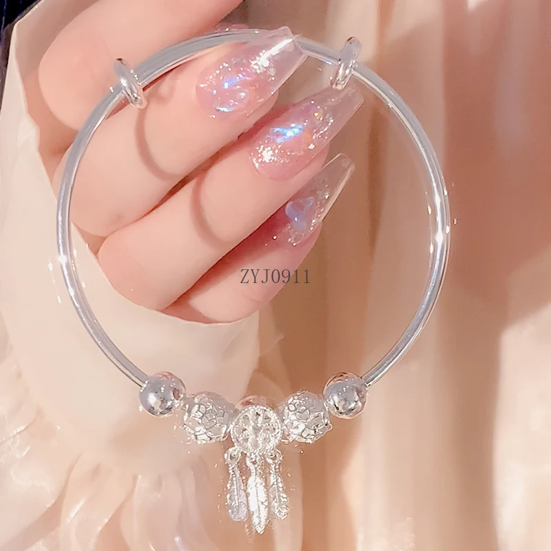 S925 Silver Bracelet Women's Dream Catcher Bracelet Silver Premium Element Ring Bracelet Hand Jewelry Silver