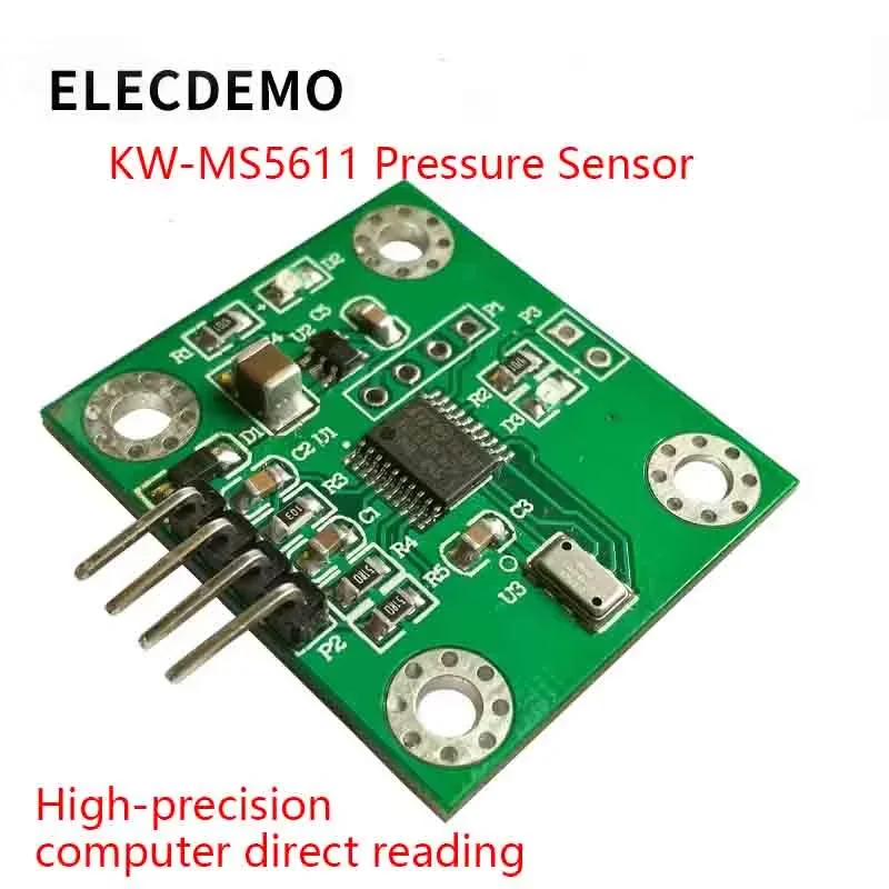 High Precision Barometric Pressure Sensor Module, Altitude Height Measurement, UART Serial Port, DIY PCB Board,MS5611